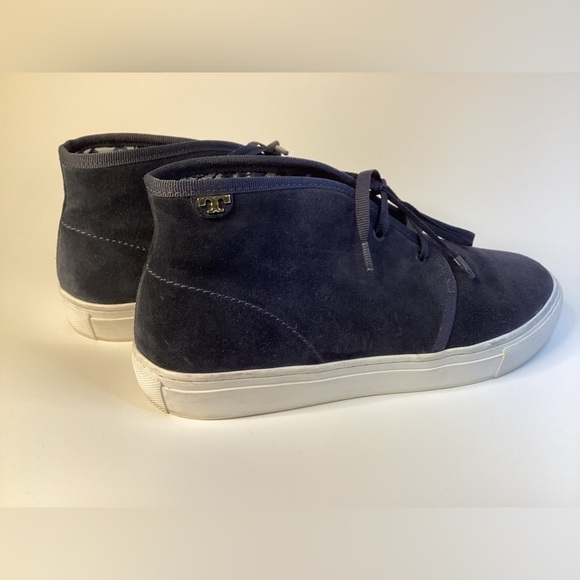 Tory Burch Iggy high top women's 8.5M navy blue suede - Picture 5 of 5
